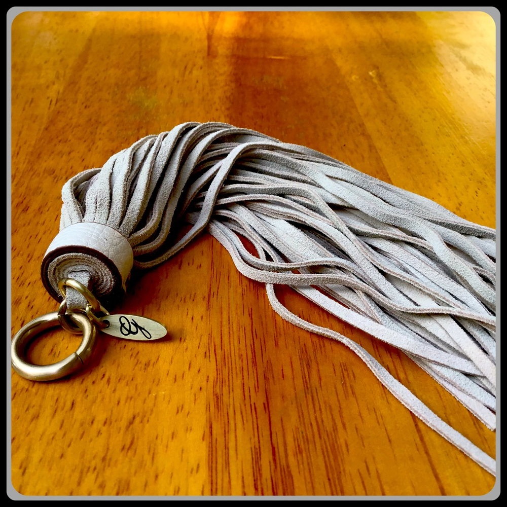 Guess Silver Tassel Keychain